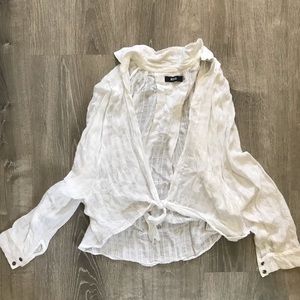 BDG tied white shirt